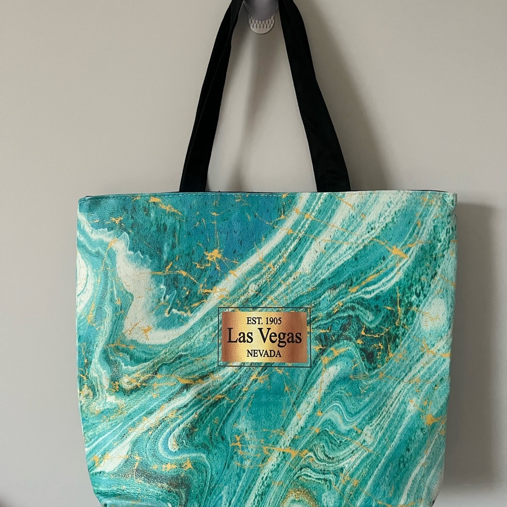 Las Vegas Turquoise Tote Bag
